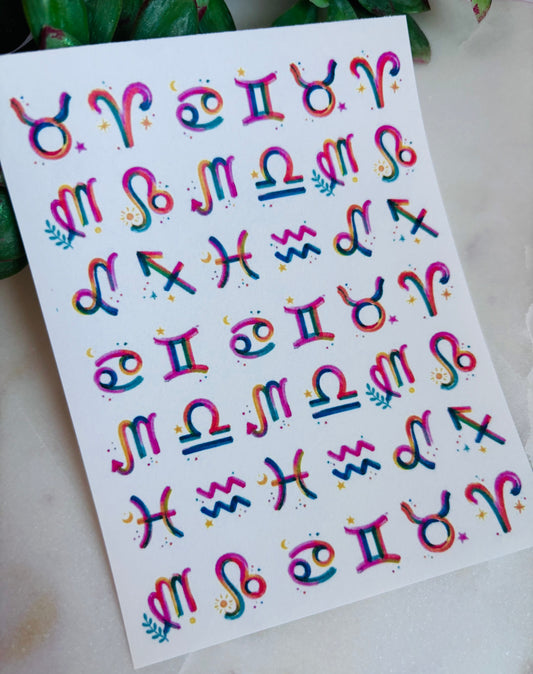 Whimsy Zodiac Charm Transfer Paper