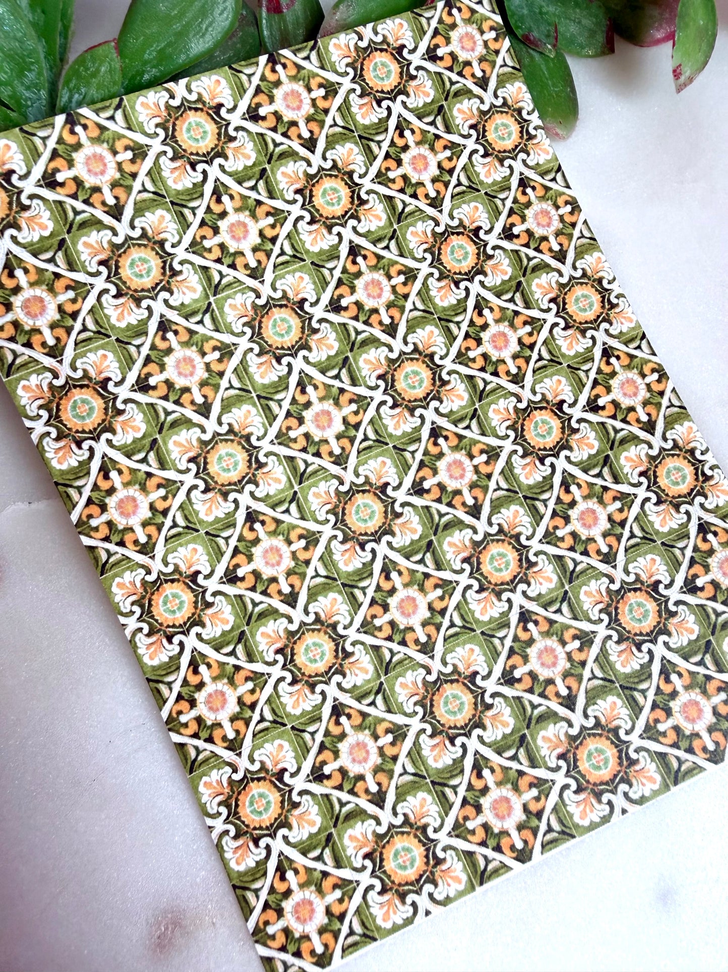 Mediterranean Square Tile Transfer Papers