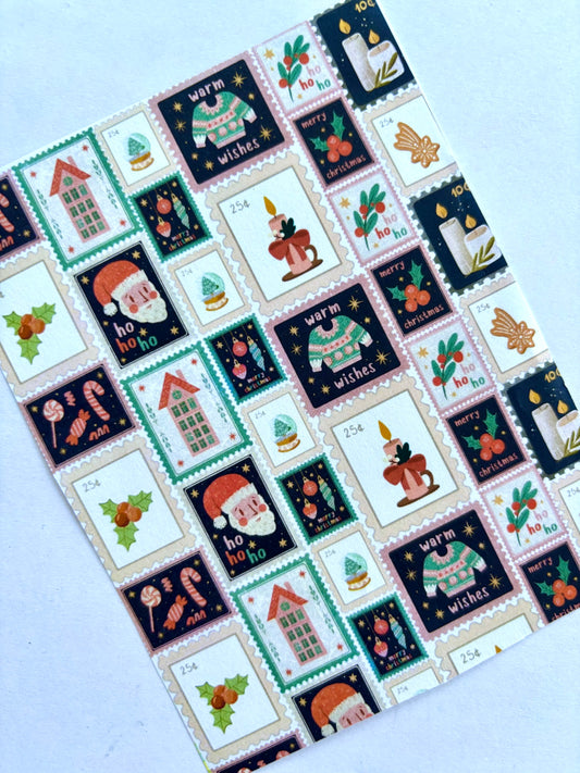 Xmas Stamps Transfer Paper