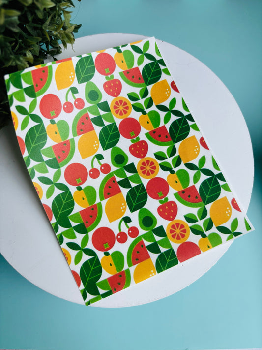 Geo Cherry Transfer Paper