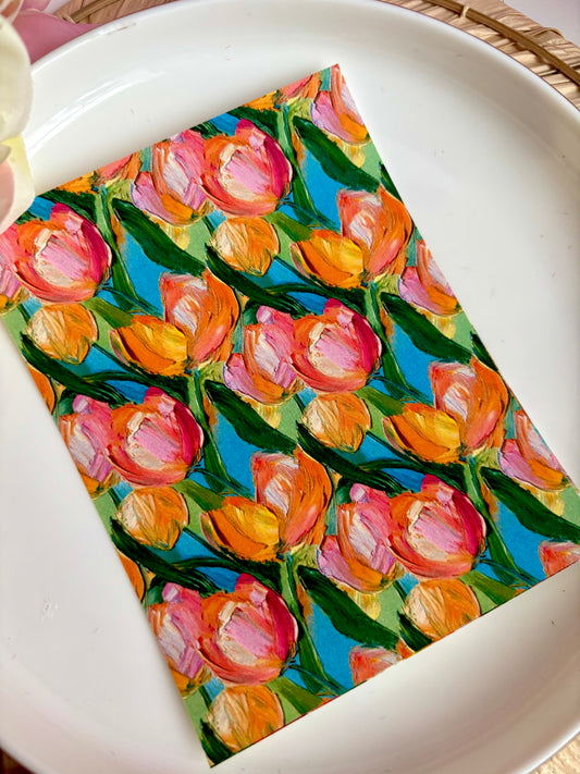 Tulip Painted Transfer Paper