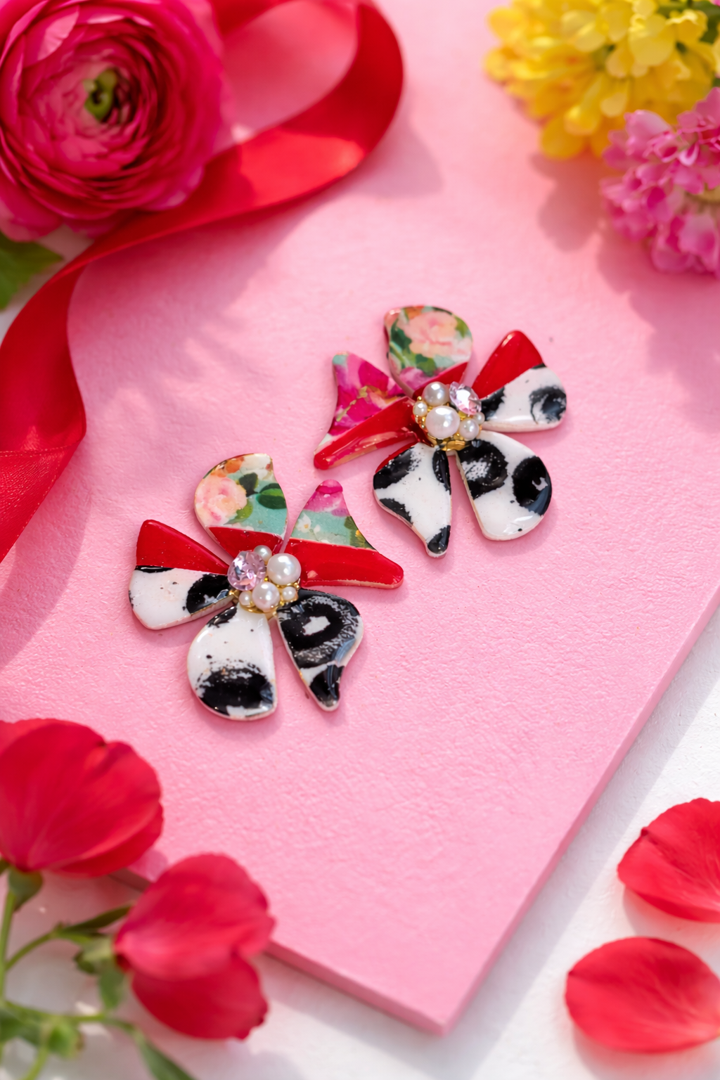 Organic Funky Flower Mirror Cutters