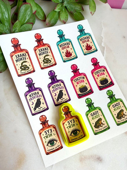 Vibrant Apothecary Cutters & Transfers