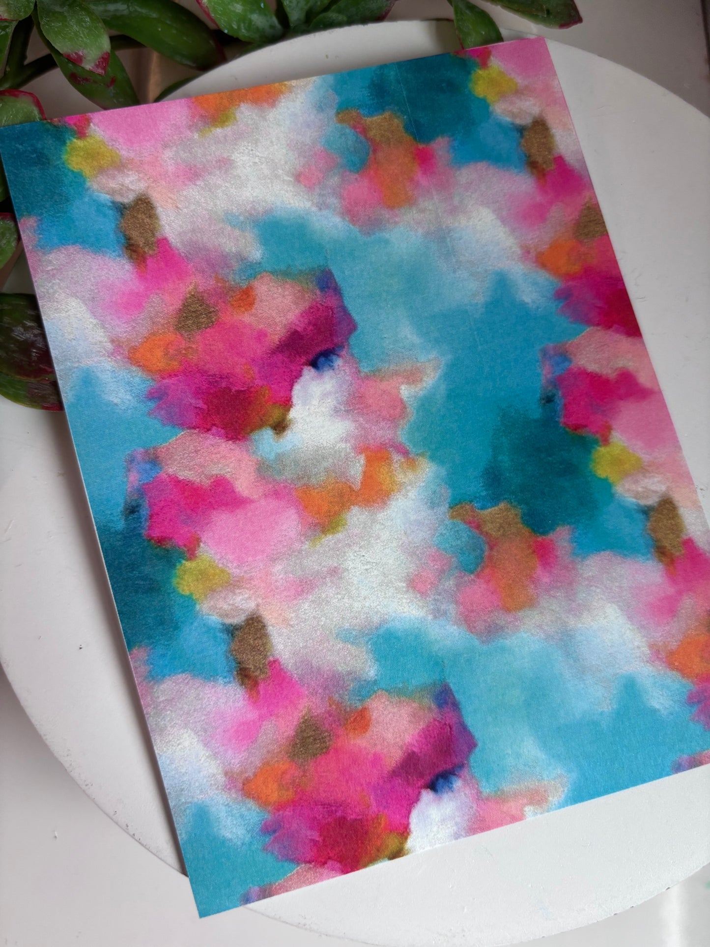 Sky Blue Impressionist Transfer Paper