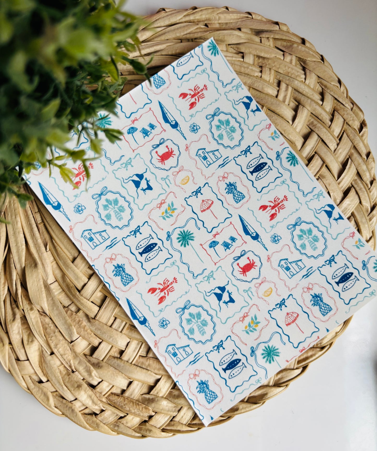 Beachy Stamp Transfer Paper