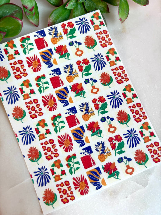 Red Matisse Charm Transfer Paper