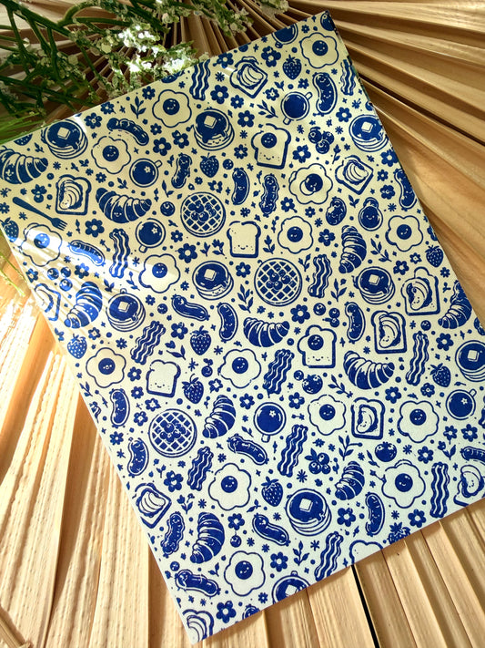 Breakfast Toile Transfer Paper