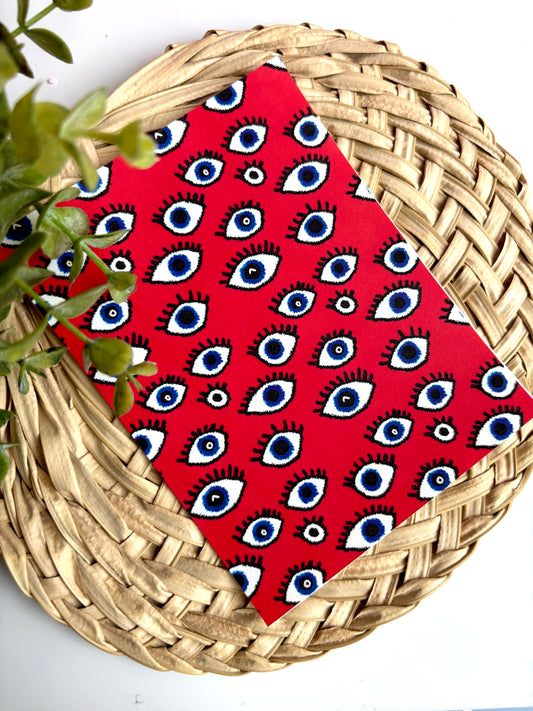 Beady Evil Eye Transfer Paper