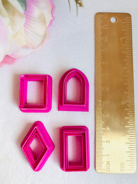 Lined Frame Charm Cutters