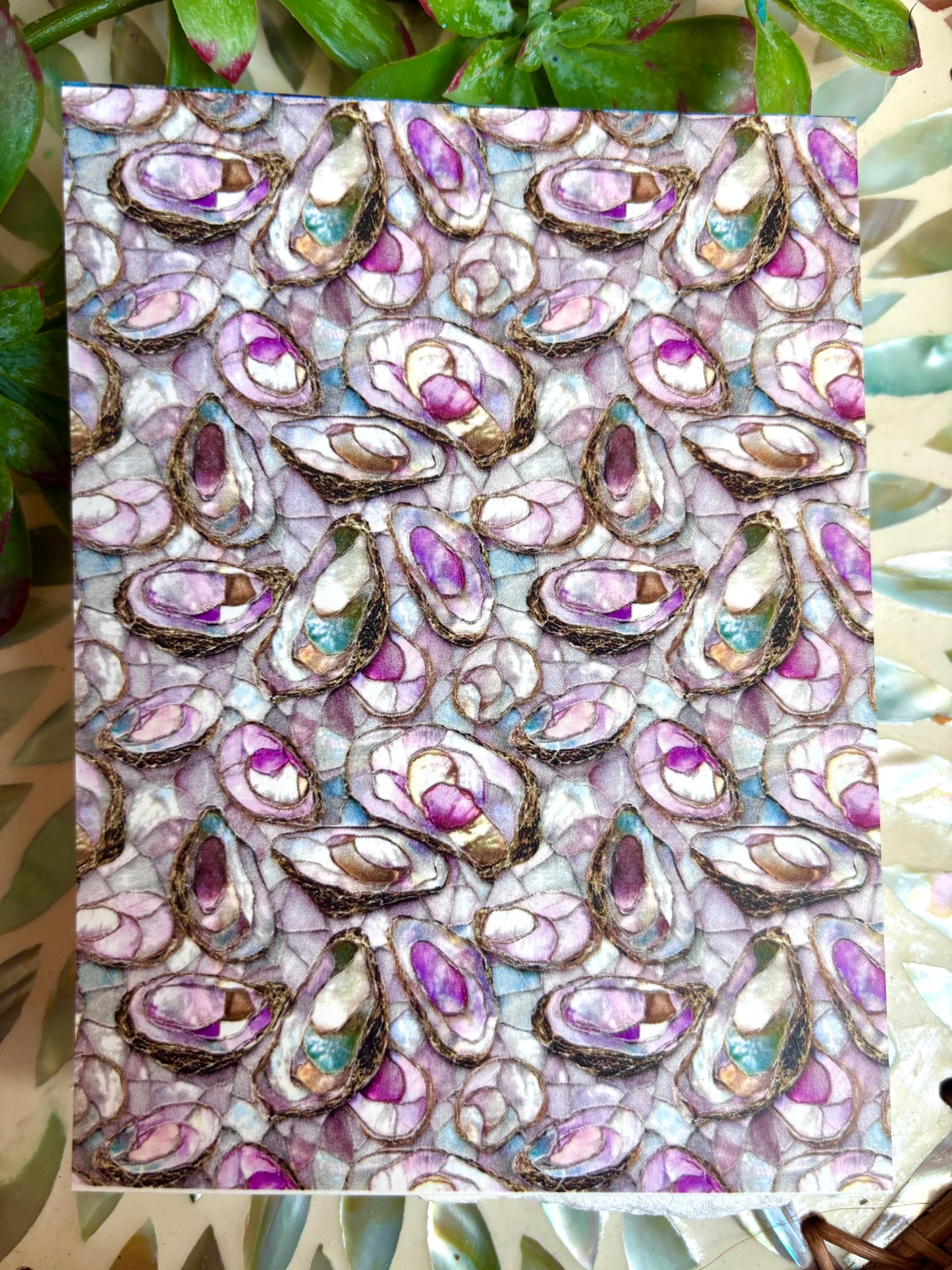 Stained Glass Oyster Transfer Paper