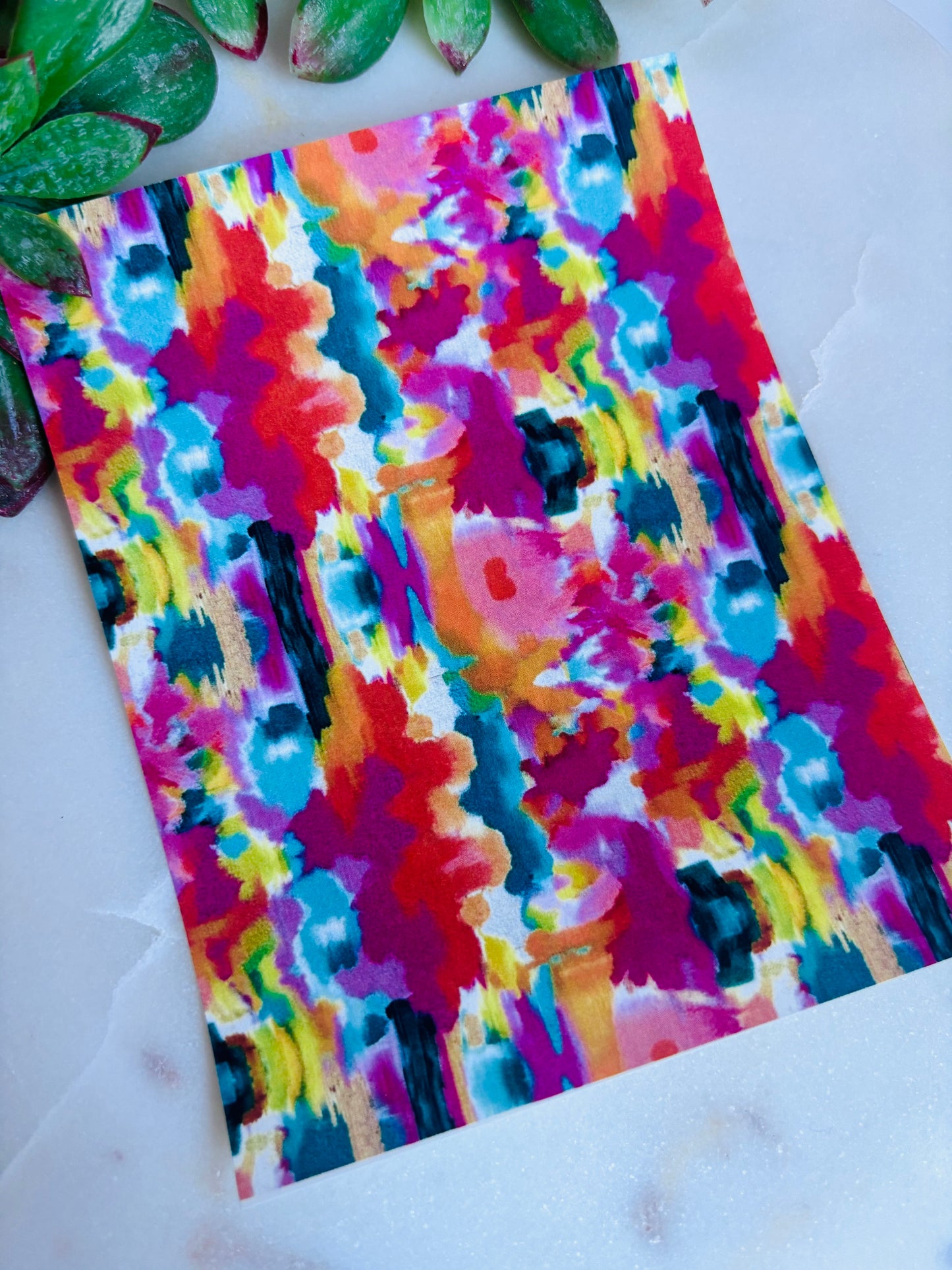 Vibrant Kaleidoscope Transfer Paper