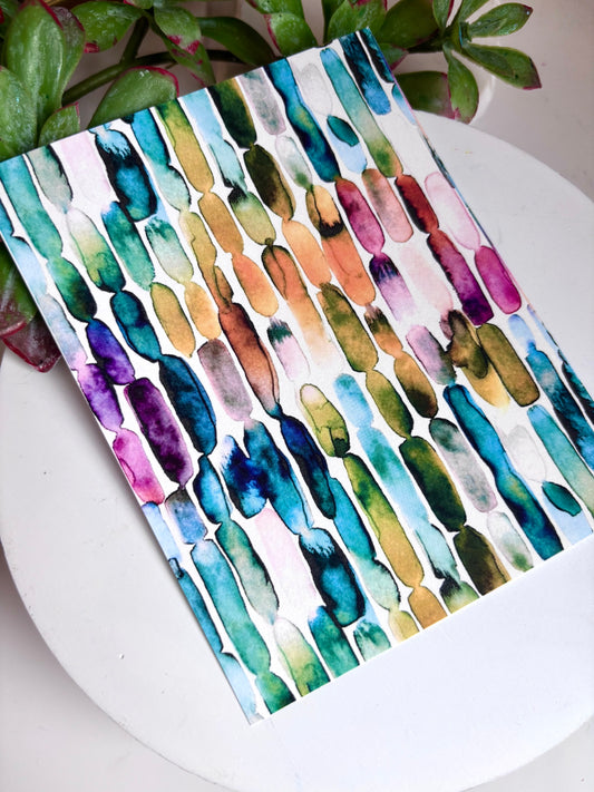 Watercolor Bars Transfer Paper