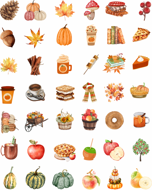 All Fall Charms Transfer Paper