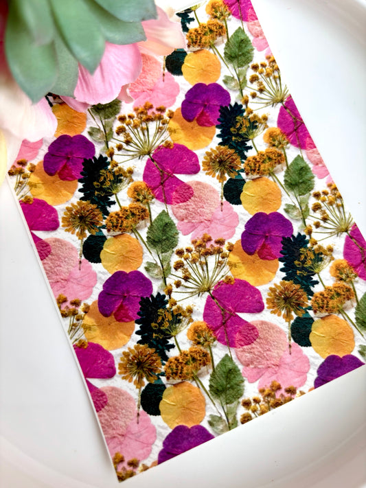 Pressed Flower F Transfer Paper