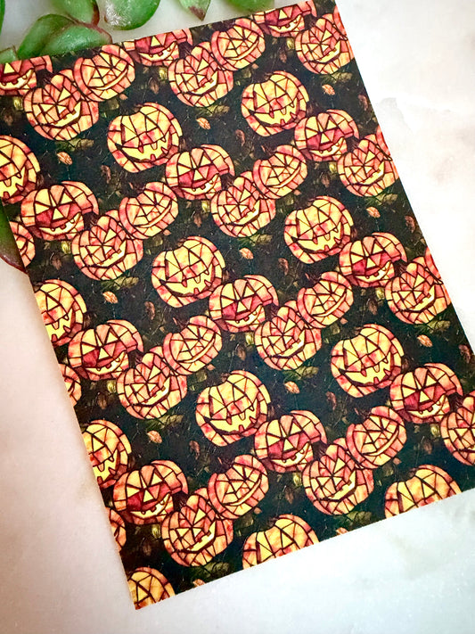 Stained Glass Jack-o-Lantern Transfer Papers