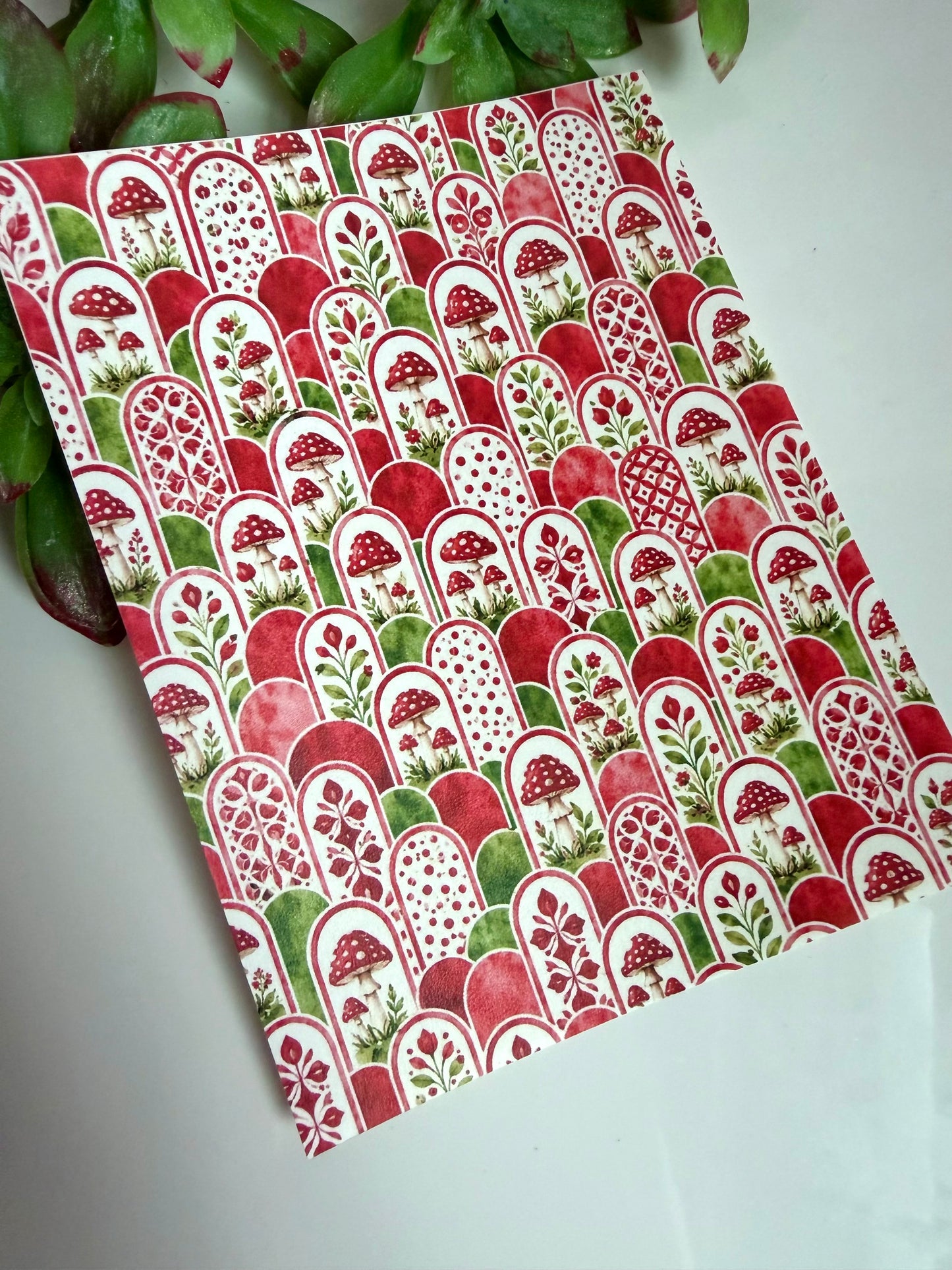 Toadstool Arch Collage Transfer Paper