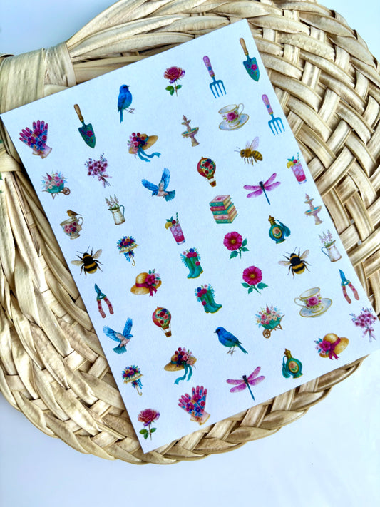 Garden Party Charm Transfer Paper