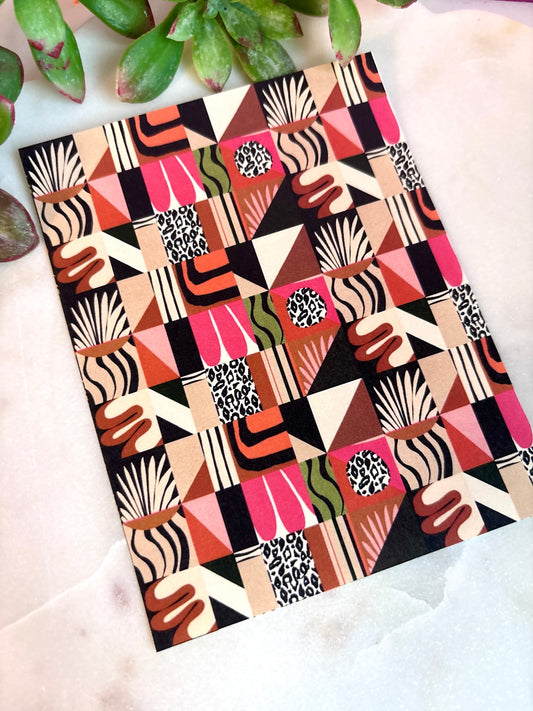Tropic Squares Transfer Paper