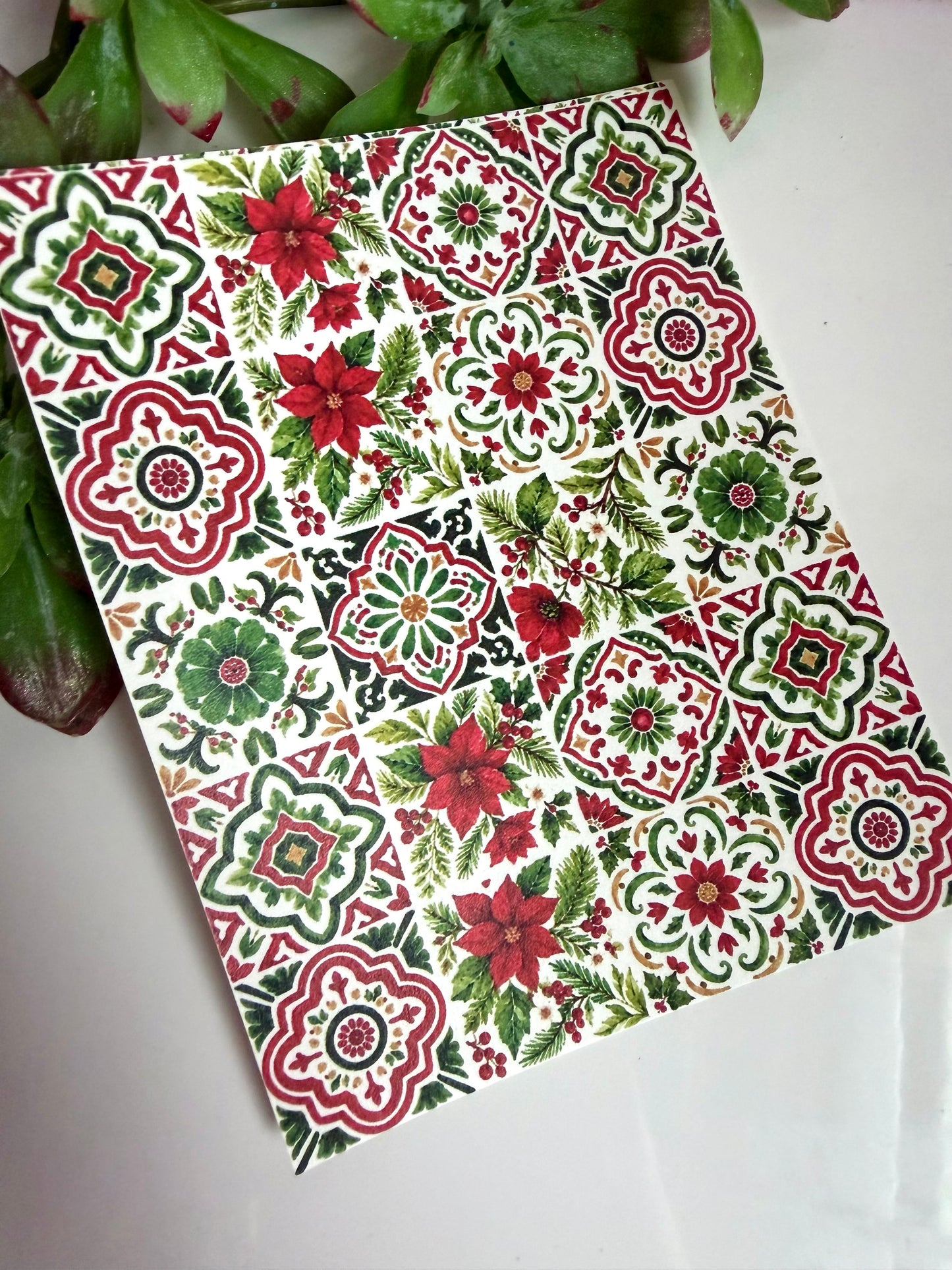 Christmas Whimsy Tile Transfer Papers