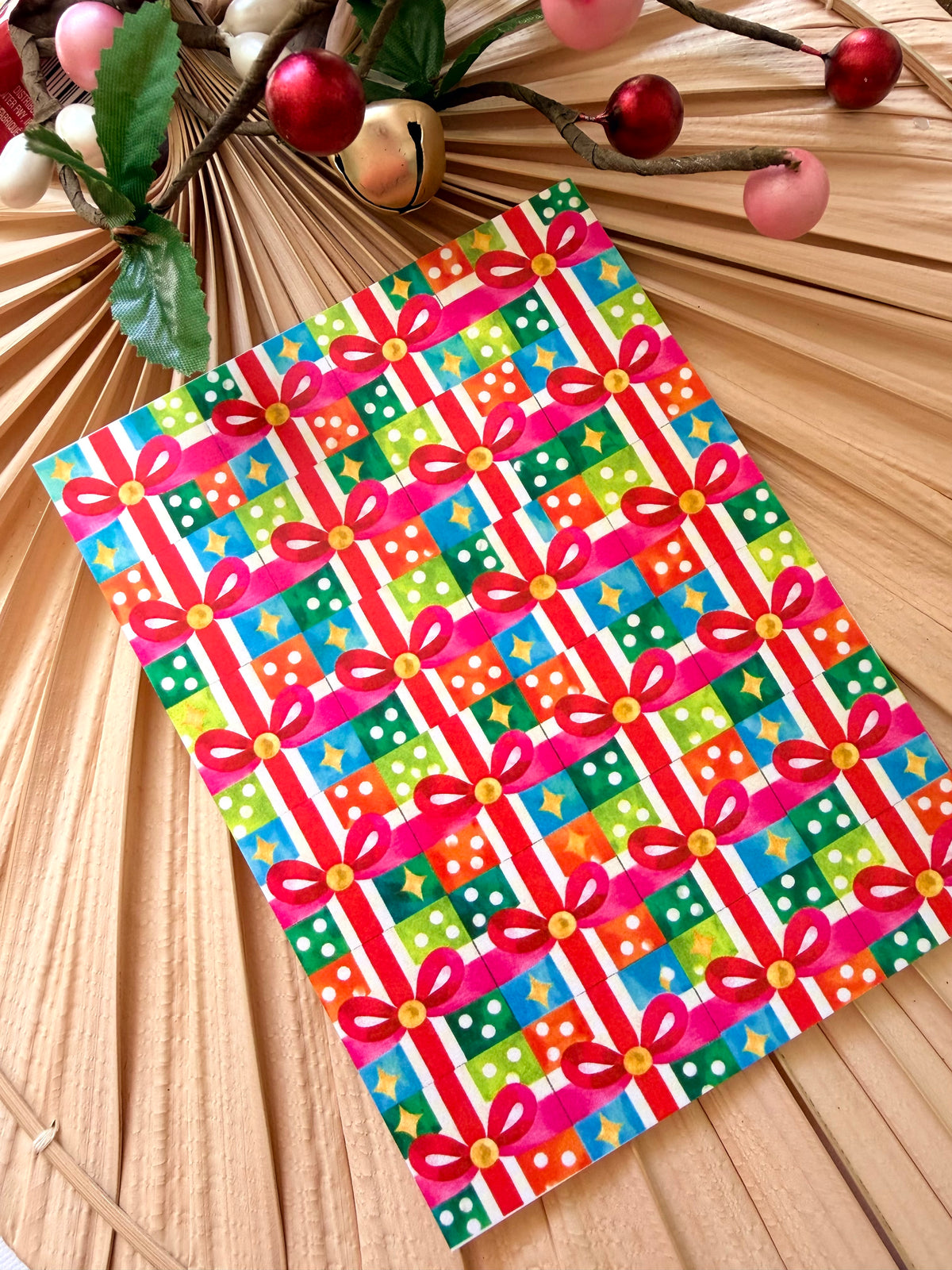 Merry Gift Transfer Paper