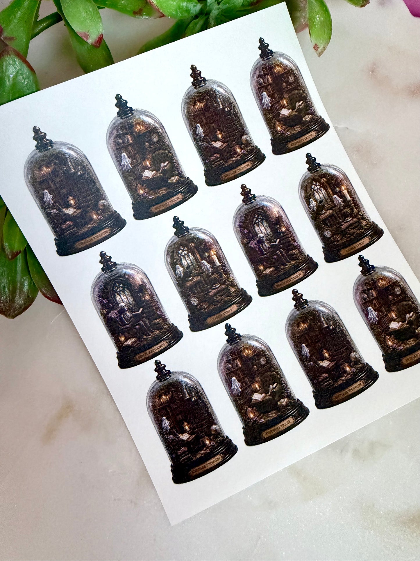 Haunted Library Cloche Transfer