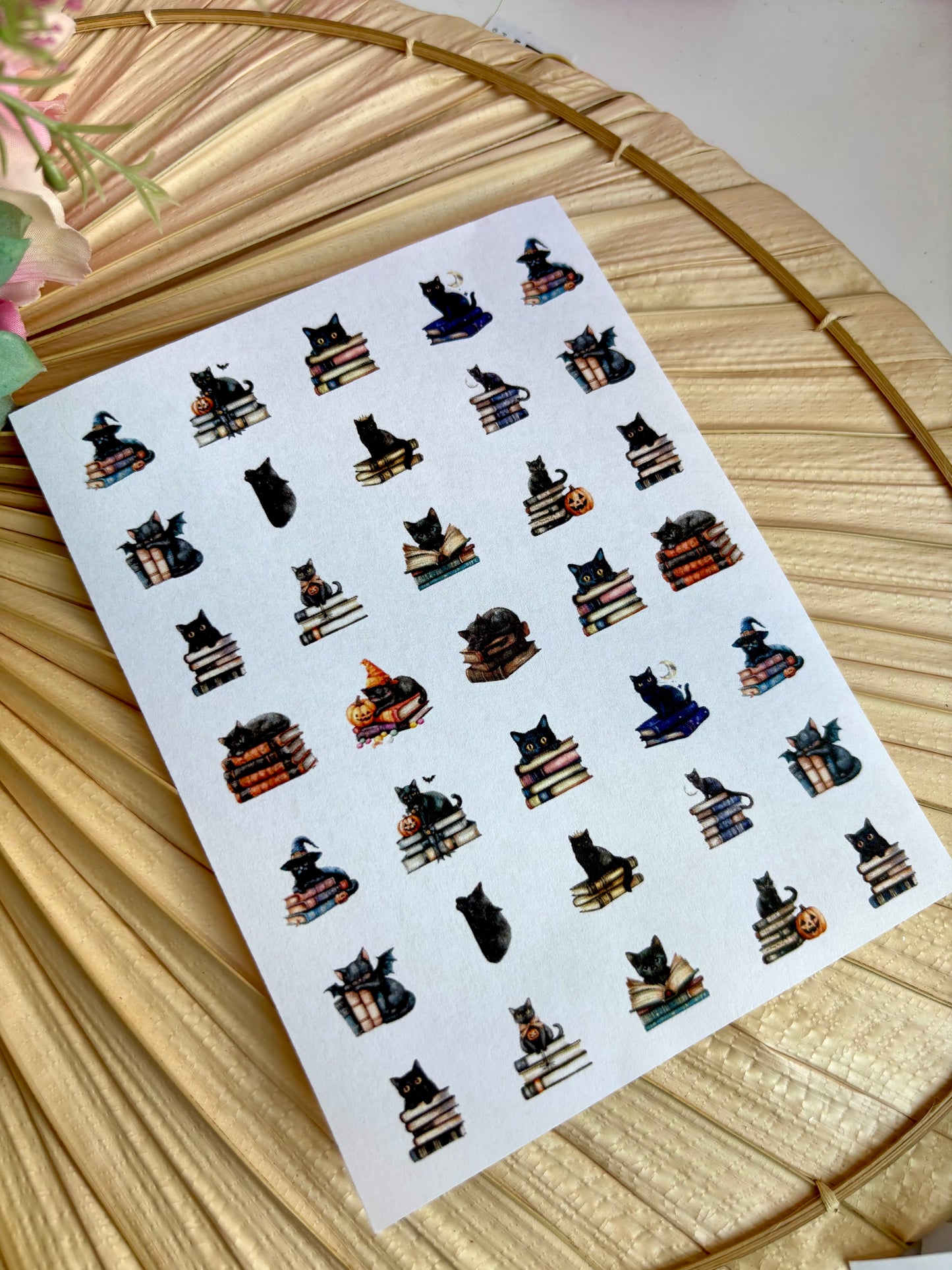 Kitty Books Charms Transfer Paper