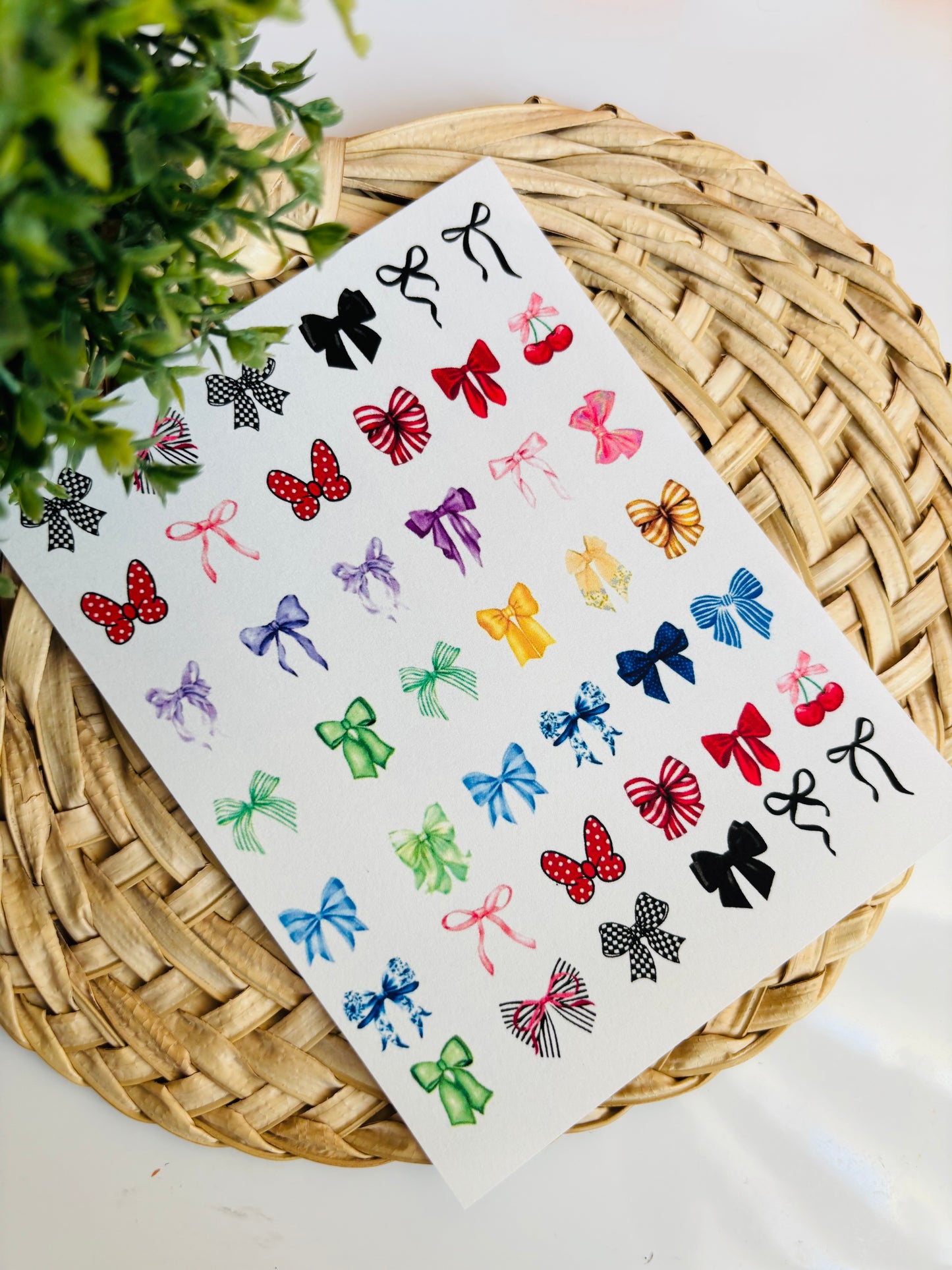 Bow Charms Transfer Paper