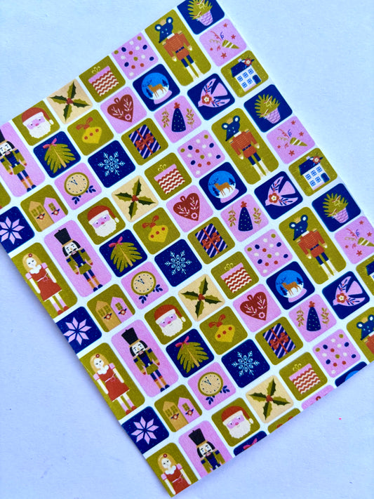 Nutcracker Squares Transfer Paper
