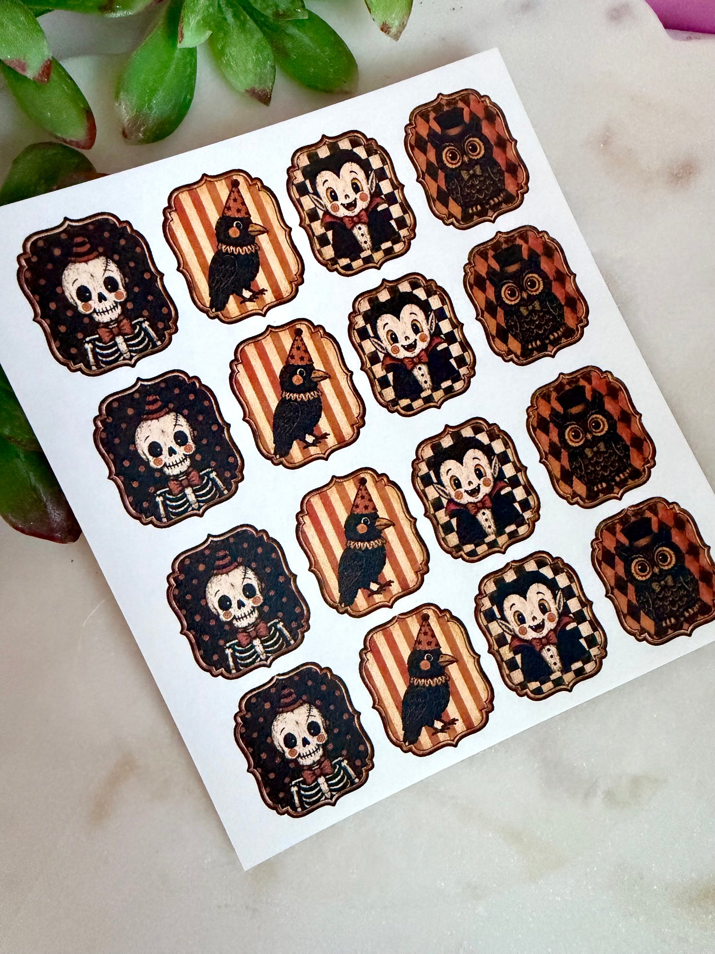 Vintage Halloween Frame Cutter & Transfer