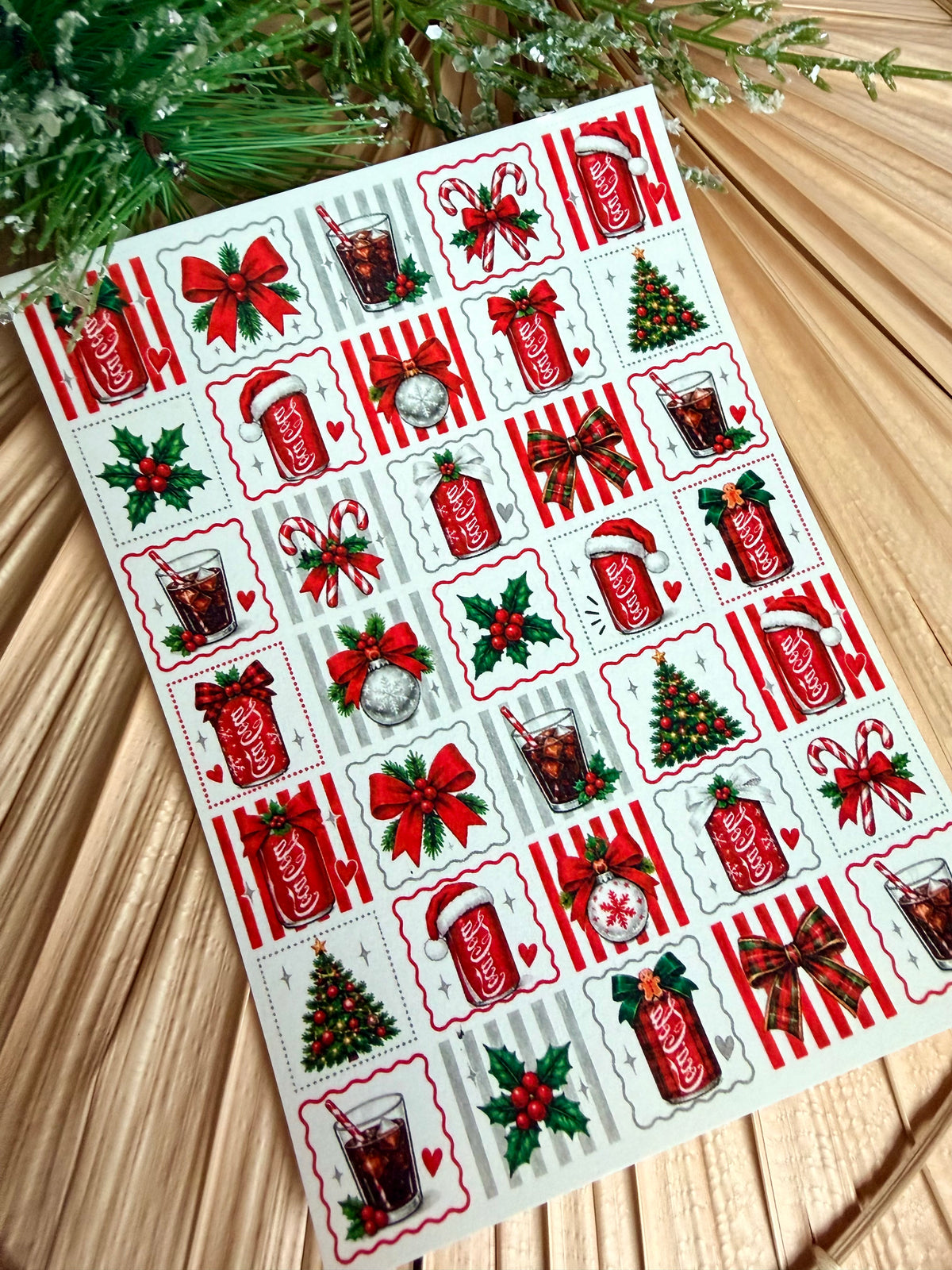 Holiday Soda Tile Transfer Papers