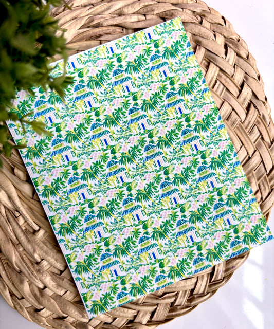 Beach Hut 1 Transfer Paper