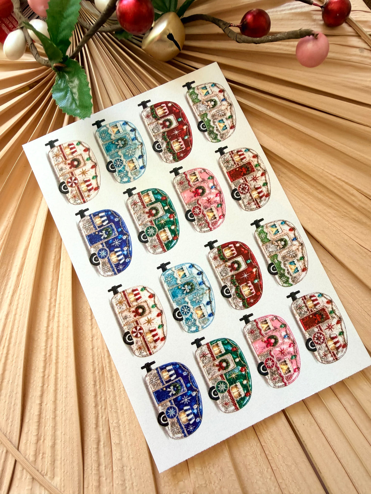 Retro Holiday Camper Transfers & Fitted Cutter