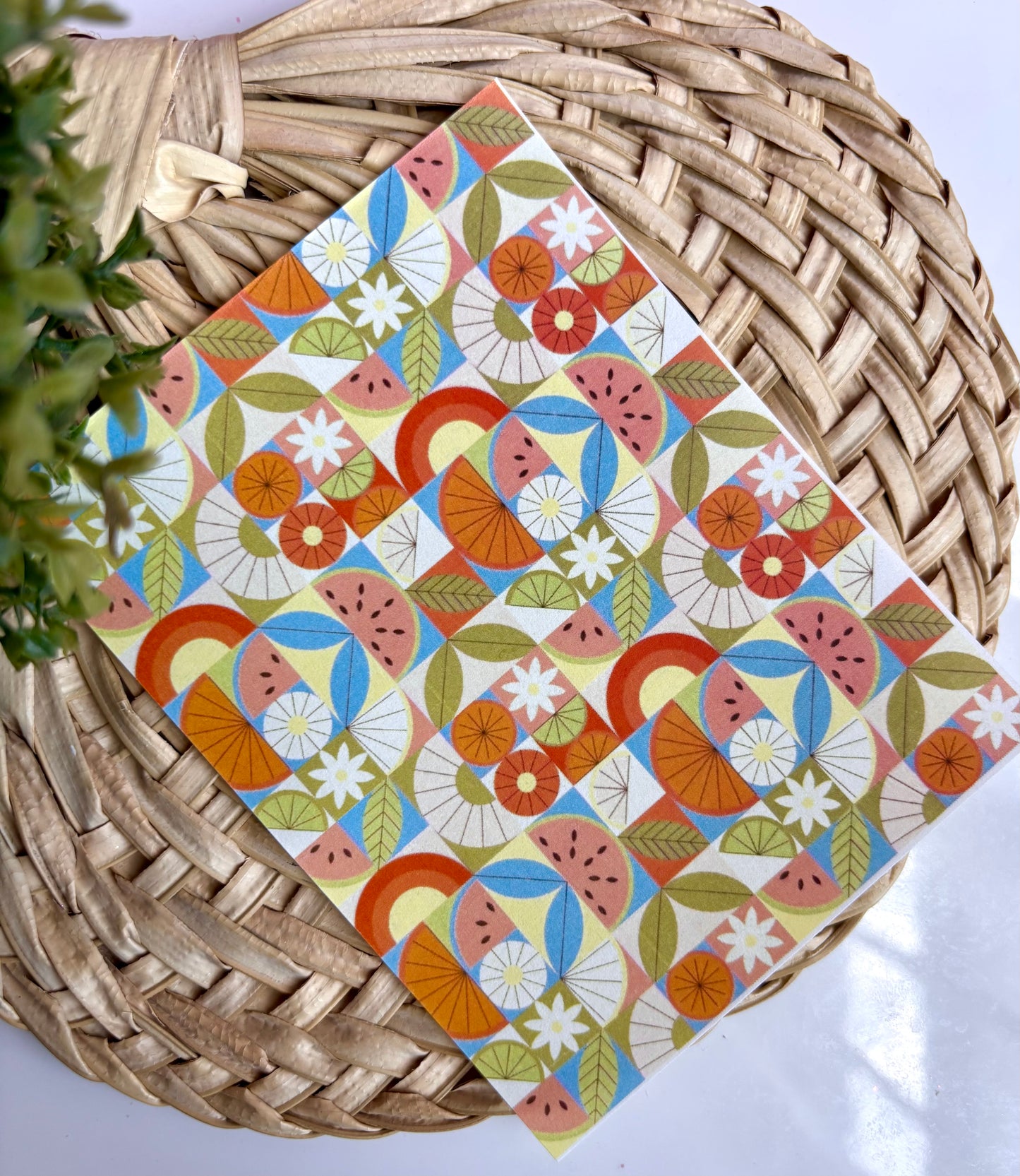 Fruit Collage Transfer Paper