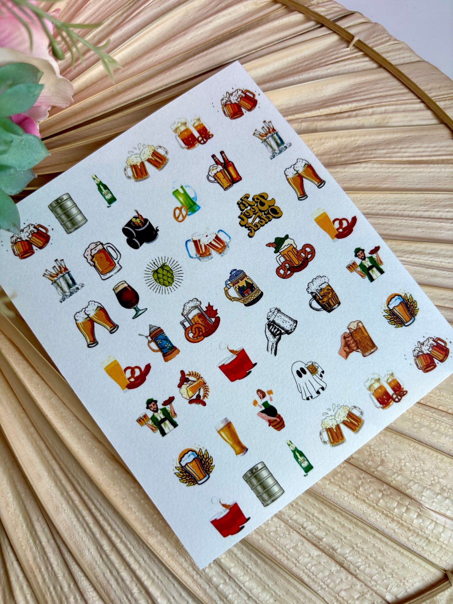 Beer Charms Transfer Paper