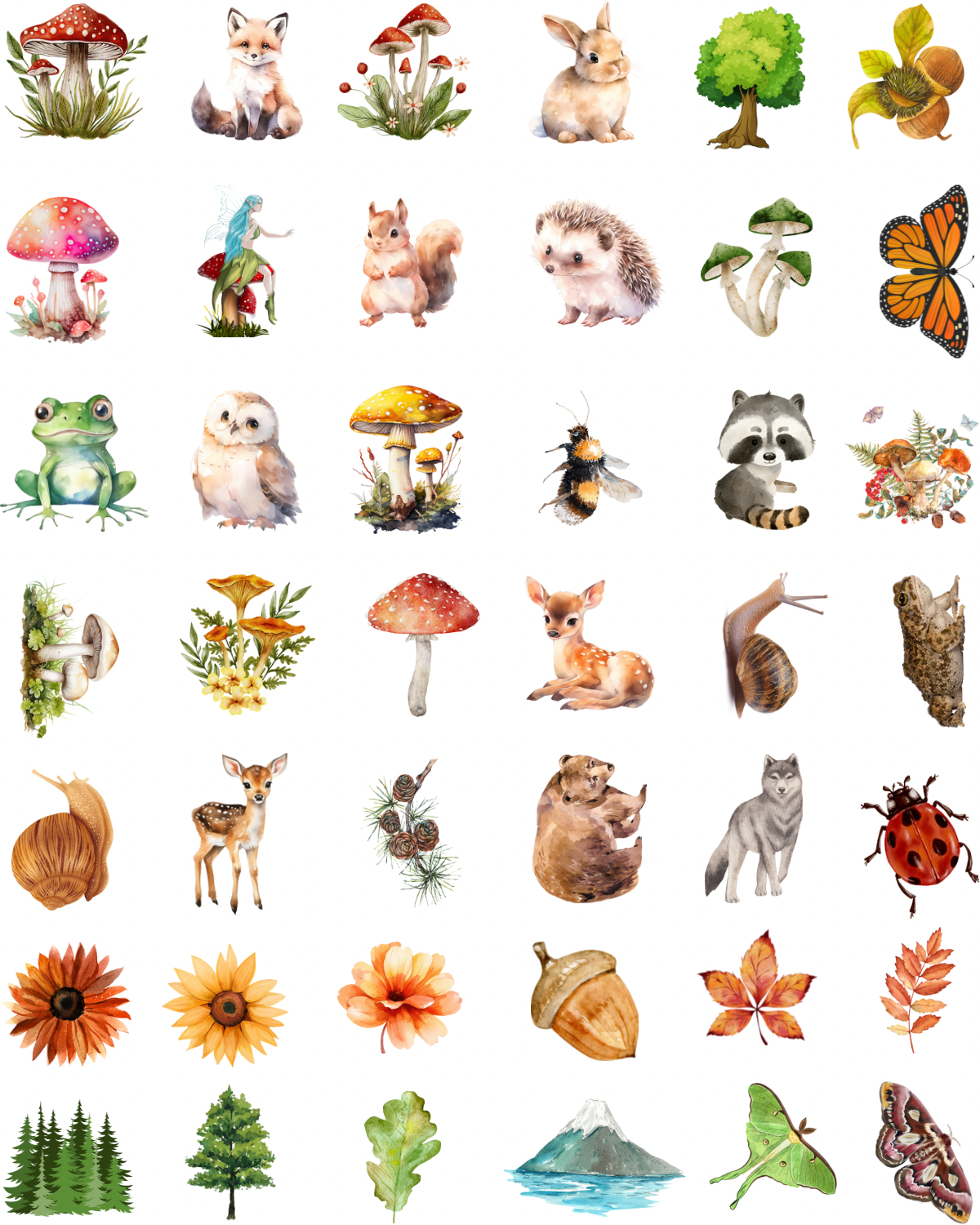 Woodland Charms Transfer Paper