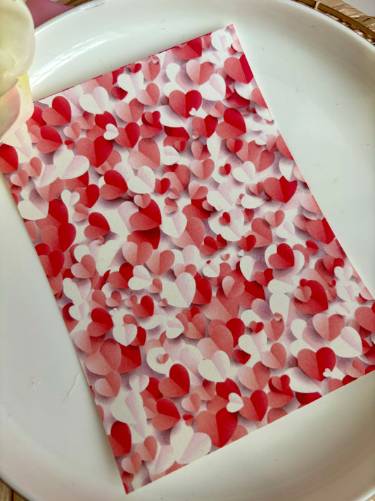 Paper Hearts Transfer Paper