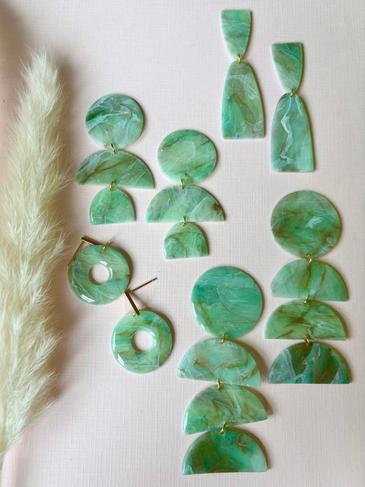 Jade Marble Earrings