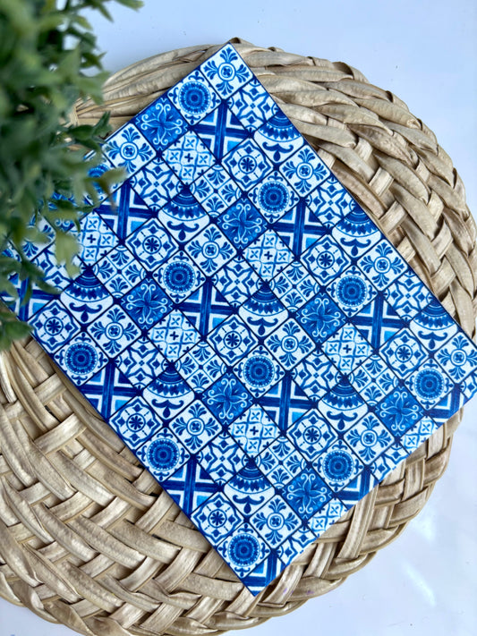 Blue Porcelain Tile Transfer Paper