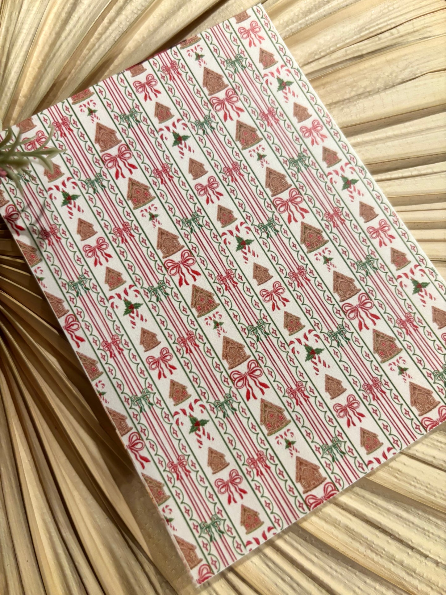 Gingerbread Stripe Transfer Paper
