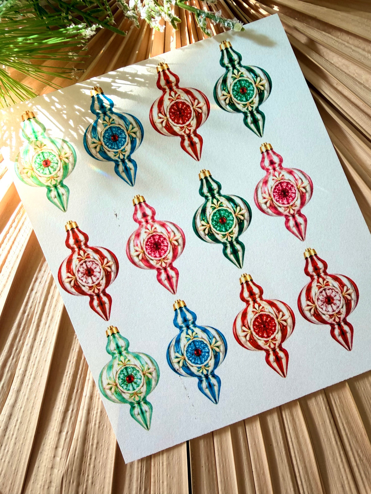 Retro Ornament Transfers & Fitted Cutter