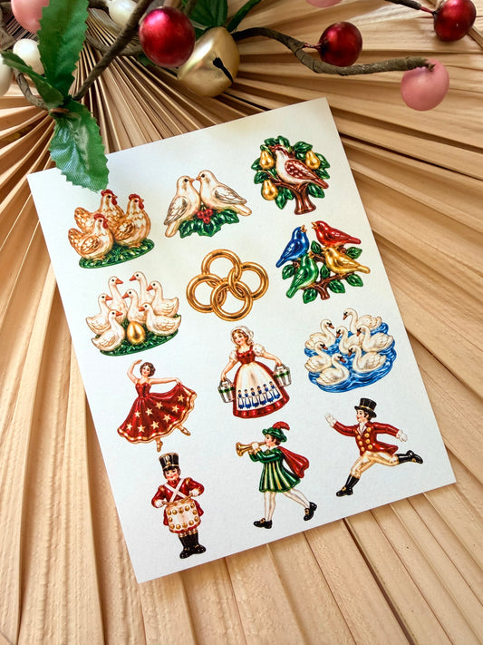12 Days Glass Transfer Paper