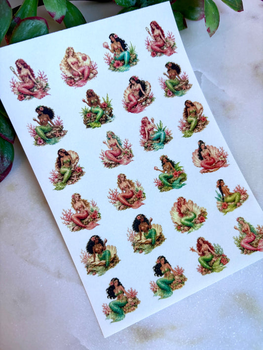 Island Mermaid Transfer Paper