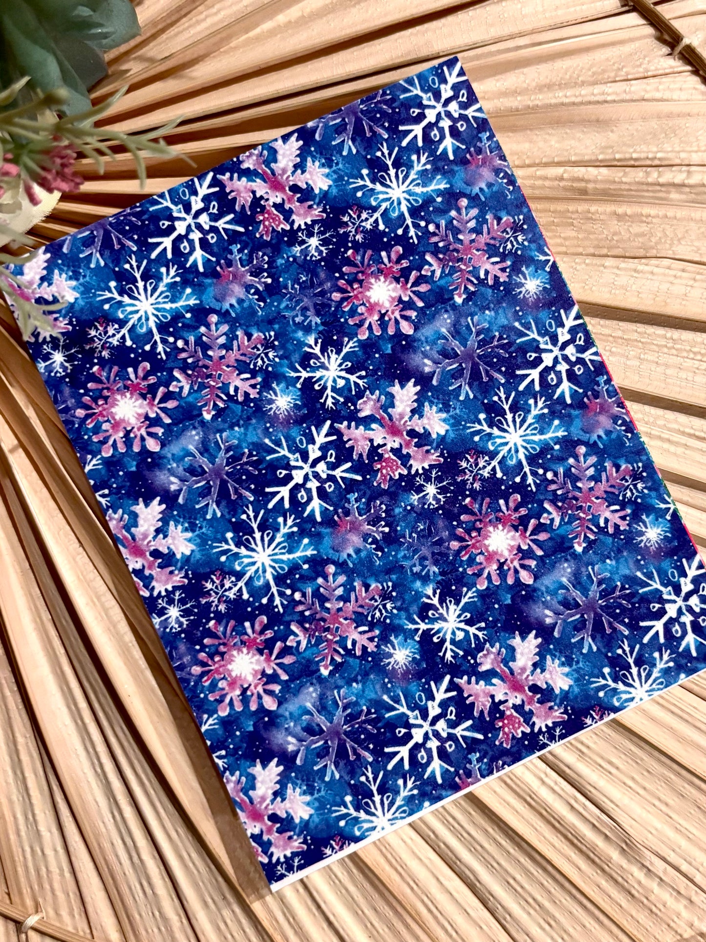 Blue Snowflake Transfer Paper