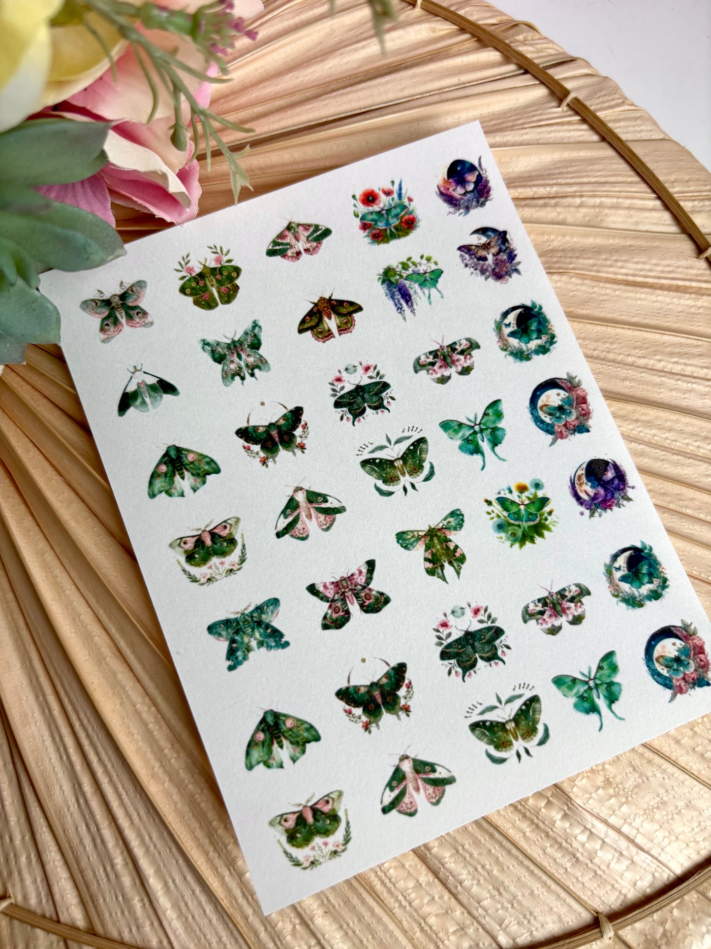 Luna Moth Charms Transfer Paper