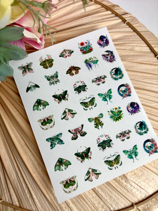 Luna Moth Charms Transfer Paper