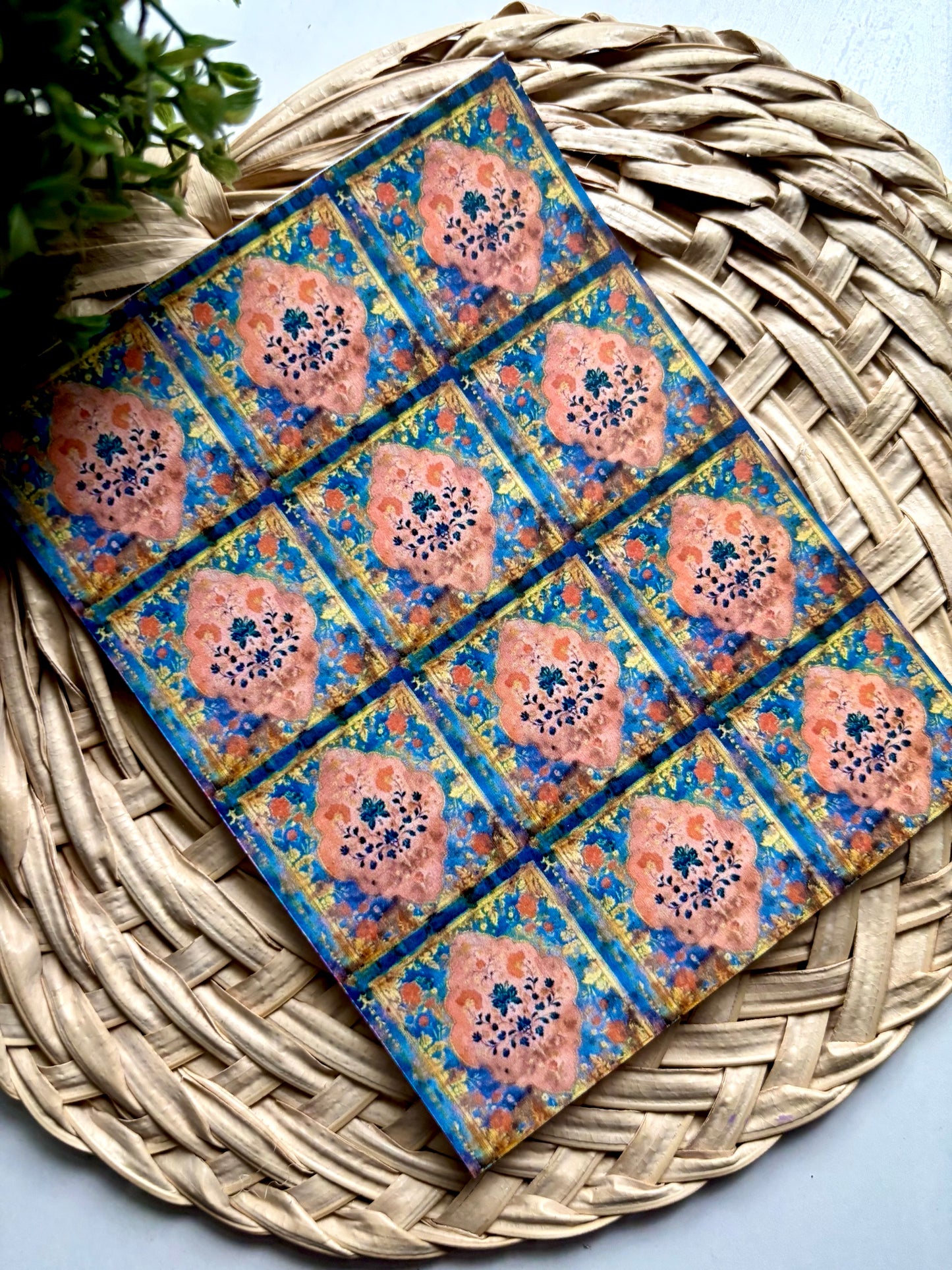 Pink Diamond Moroccan Tile Transfer Paper