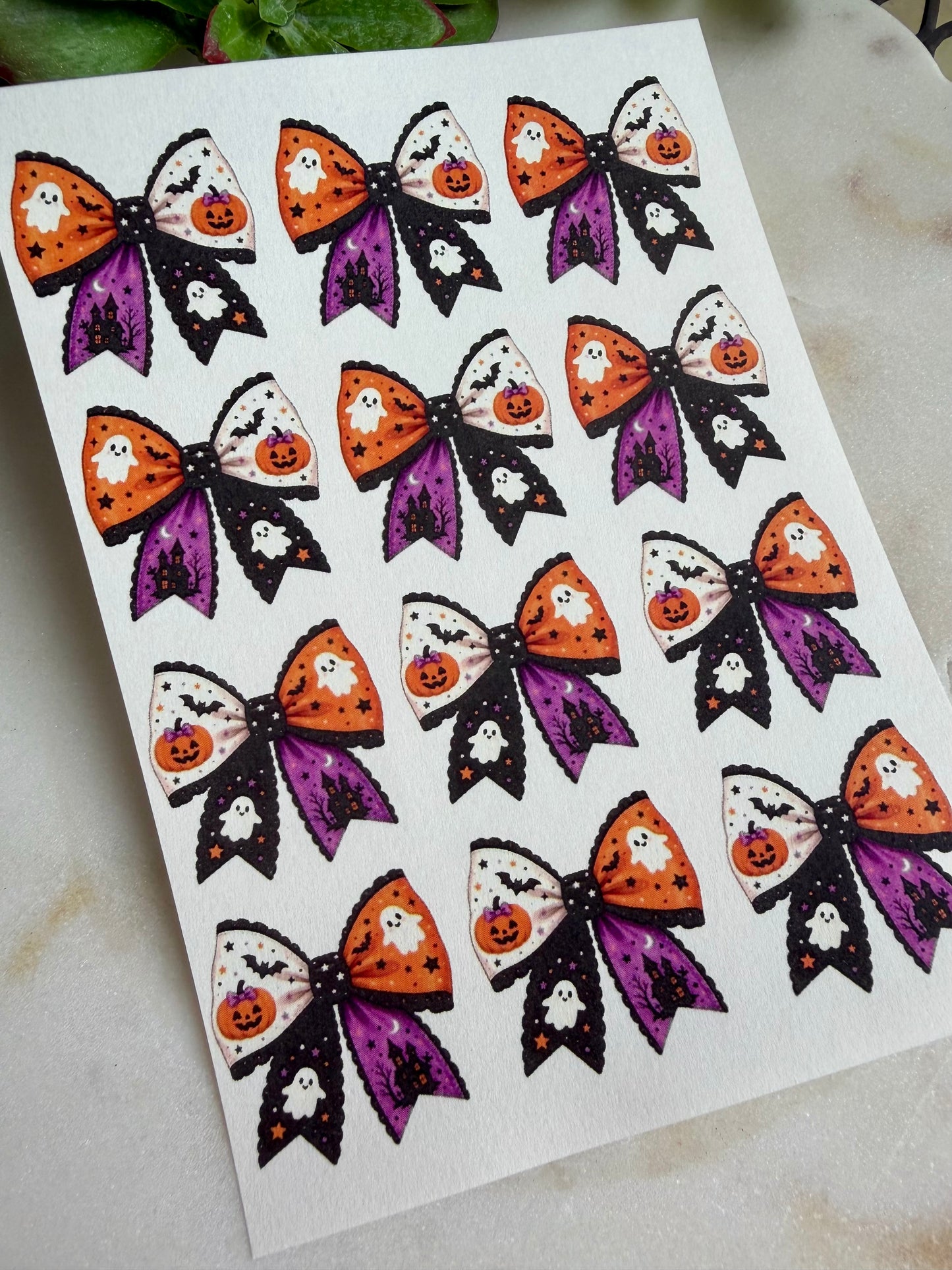 Halloween Bow Transfers & Cutter
