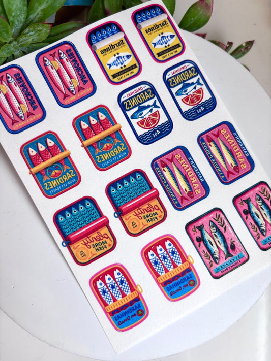 Sardine Tins Transfer Papers & Cutter Option