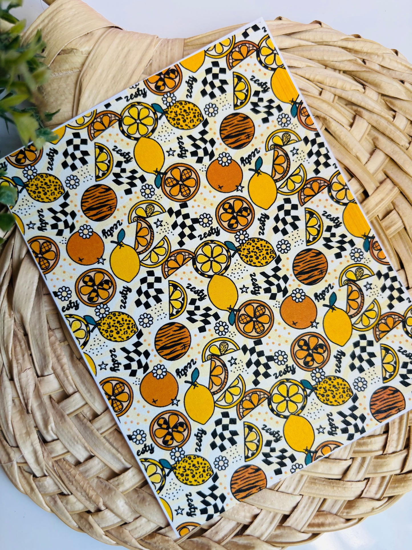 Zesty Lemon Transfer Paper