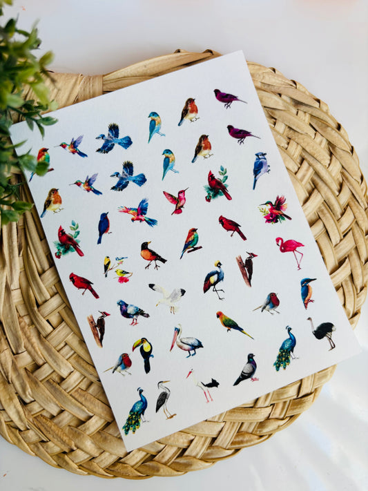 Bird Charms Transfer Paper